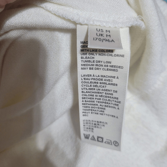 Free People We The Free Flaunt It Long Sleeve Tee In lvory M - Picture 4 of 6